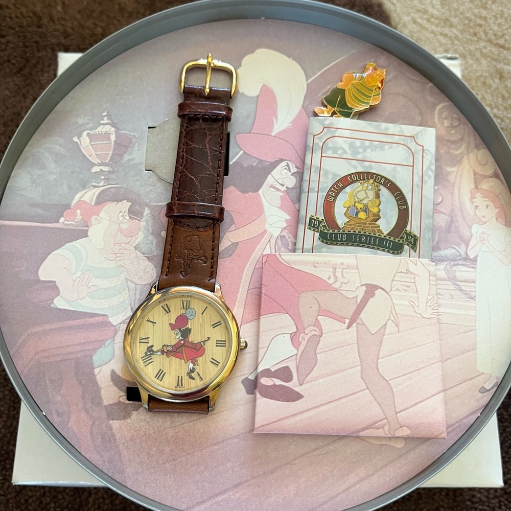 Rare 1990’s Disney “Peter Pan” Watch Collector’s Club Series III
